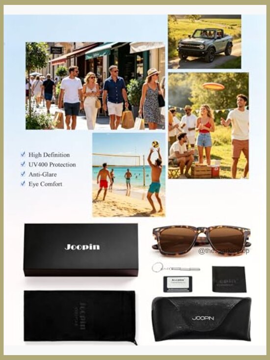 Square Polarized UV Protection Sunglasses Acetate TR90 Frame